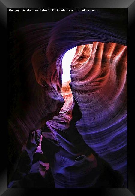  Lower Antelope Canyon Framed Print by Matthew Bates