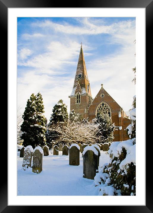 St John's Church, Burgess Hill, Sussex Framed Mounted Print by Eddie Howland