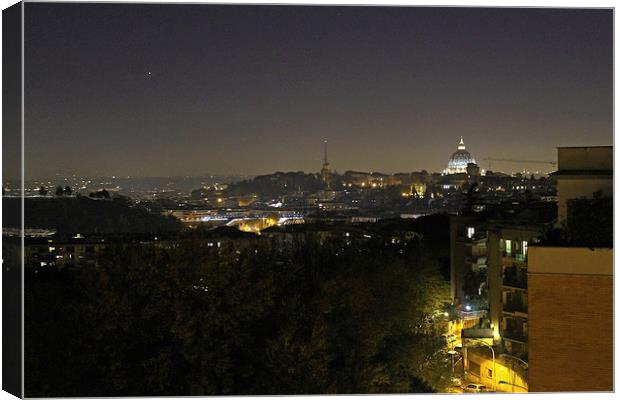 Rome at Night  Canvas Print by Tony Murtagh
