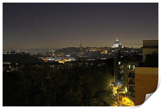 Rome at Night  Print by Tony Murtagh