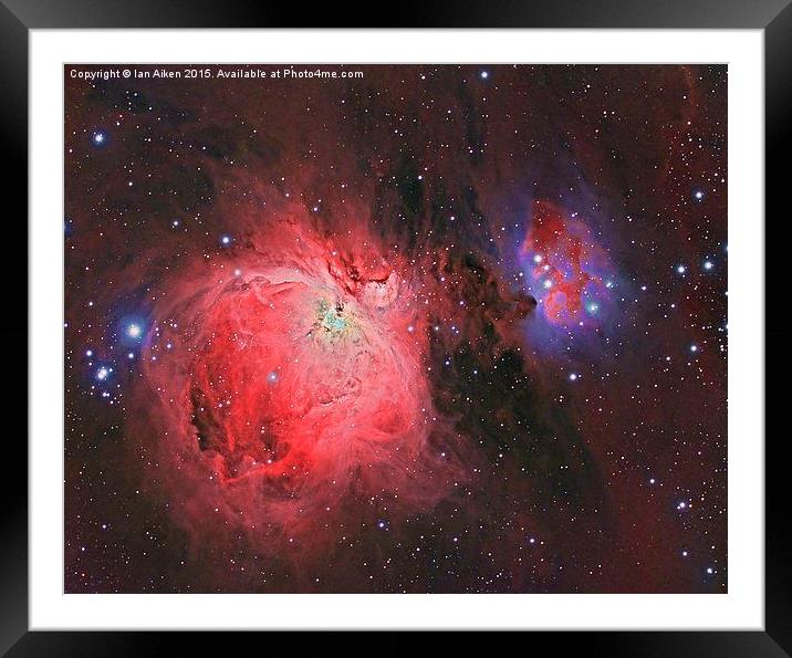  Messier 42 The Great Orion Nebula Framed Mounted Print by Ian Aiken