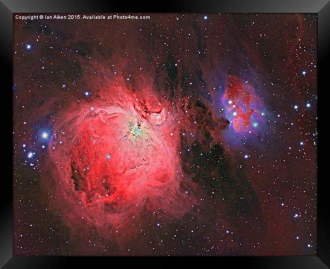  Messier 42 The Great Orion Nebula Framed Print by Ian Aiken