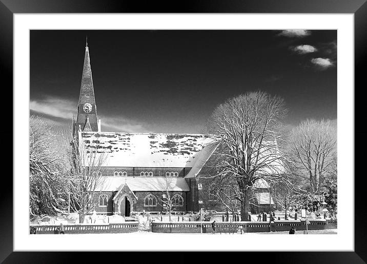 St Johns Church, Burgess Hill, Sussex Framed Mounted Print by Eddie Howland