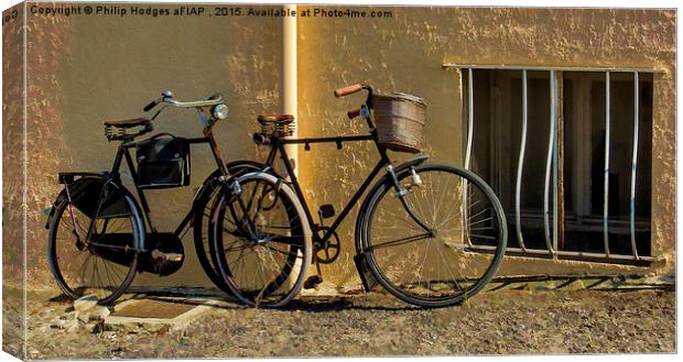 Bicycles in France  Canvas Print by Philip Hodges aFIAP ,