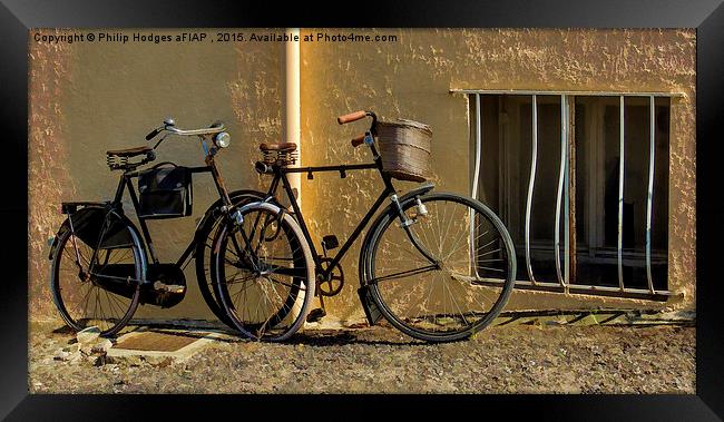 Bicycles in France  Framed Print by Philip Hodges aFIAP ,