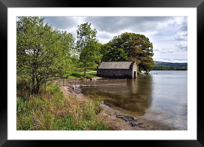 Windermere Boathouse Framed Mounted Print by Gary Kenyon