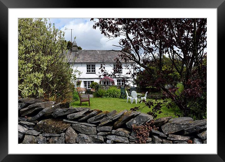 Cumbrian Cottage Framed Mounted Print by Gary Kenyon