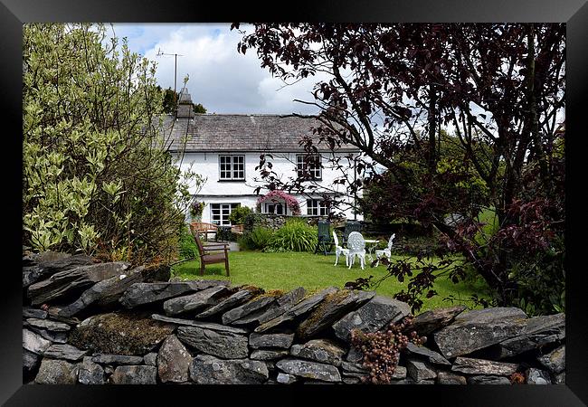 Cumbrian Cottage Framed Print by Gary Kenyon