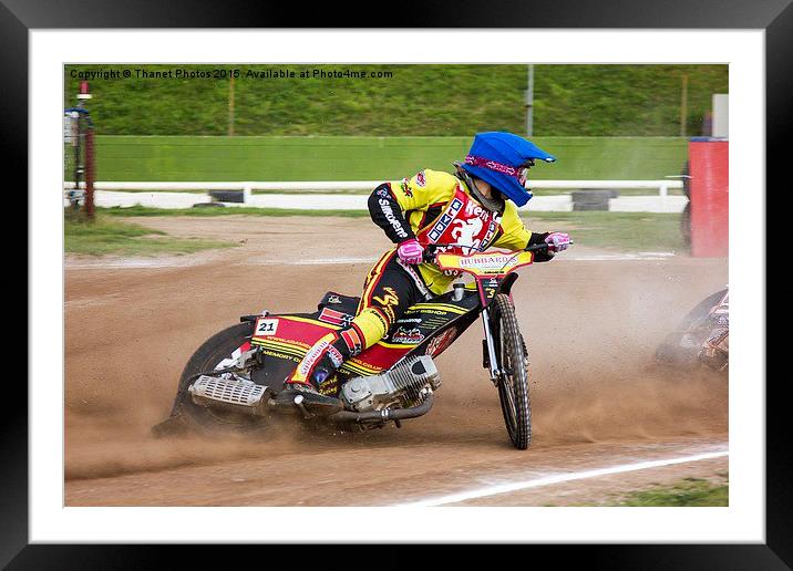 Speedway     Framed Mounted Print by Thanet Photos