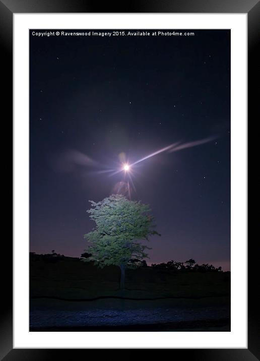  moon burst at minions Framed Mounted Print by Ravenswood Imagery