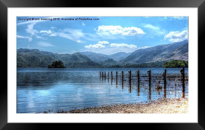  Derwent Water Framed Mounted Print by tom downing
