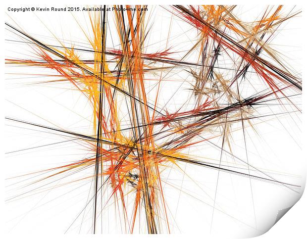 Entangled Threads Print by Kevin Round