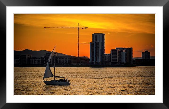  Sunset Sail Framed Mounted Print by Dean Merry
