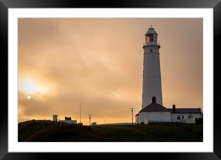  Nash point Lighthouse Framed Mounted Print by Dean Merry