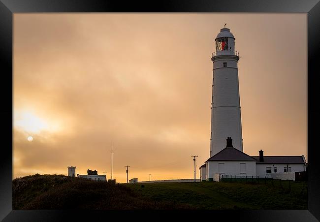  Nash point Lighthouse Framed Print by Dean Merry