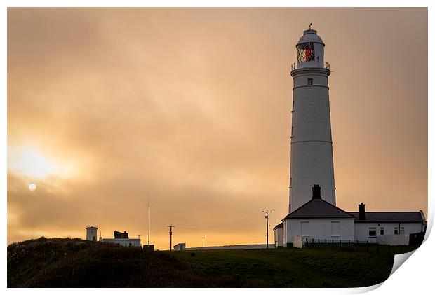  Nash point Lighthouse Print by Dean Merry