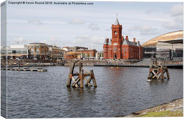 Cardiff Bay Canvas Print by Kevin Round