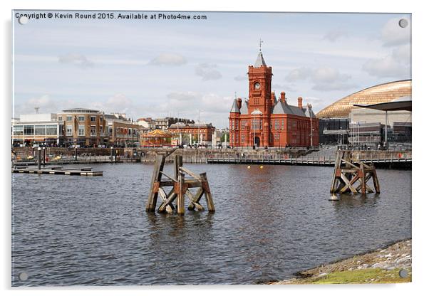 Cardiff Bay Acrylic by Kevin Round