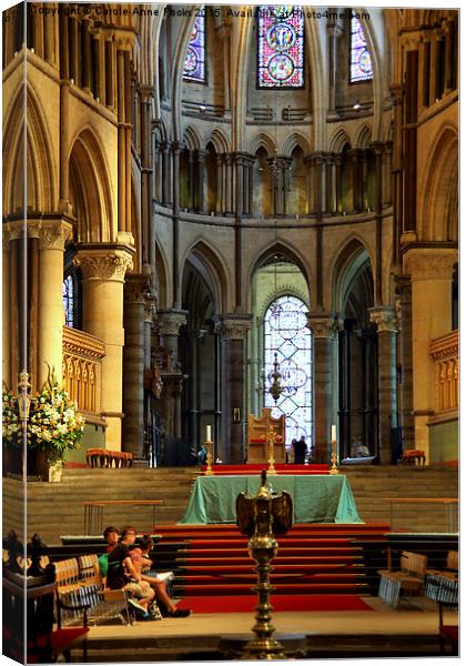  The High Altar and Apse Canterbury Cathedral Canvas Print by Carole-Anne Fooks