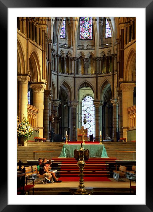  The High Altar and Apse Canterbury Cathedral Framed Mounted Print by Carole-Anne Fooks