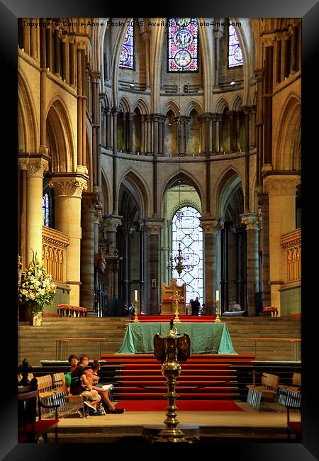  The High Altar and Apse Canterbury Cathedral Framed Print by Carole-Anne Fooks