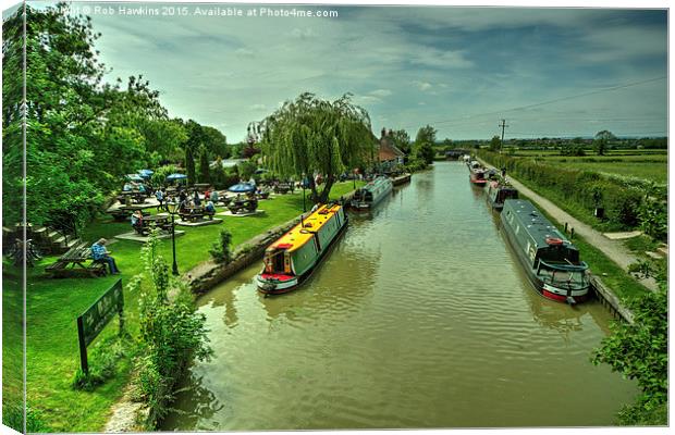  Barge Inn at Seend Cleeve  Canvas Print by Rob Hawkins