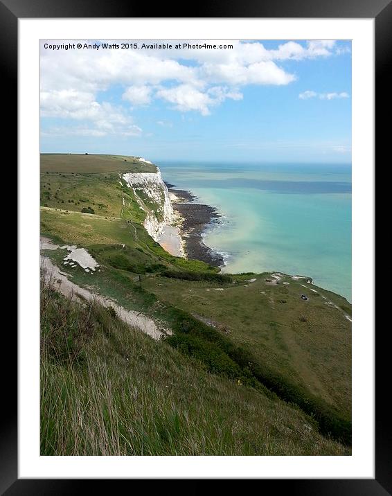  White Cliffs Of Dover Framed Mounted Print by Andy Watts