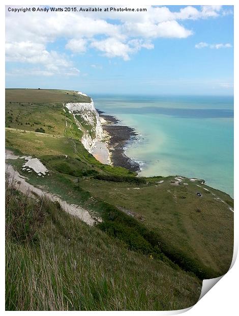  White Cliffs Of Dover Print by Andy Watts
