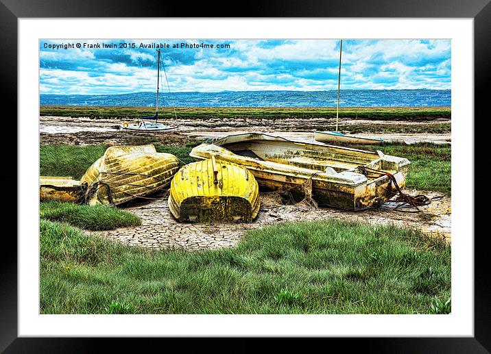  Dereliction at Heswall Beach, Wirral Framed Mounted Print by Frank Irwin