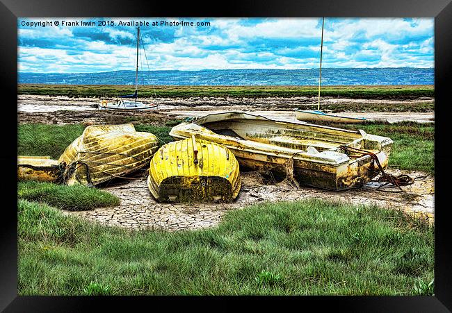  Dereliction at Heswall Beach, Wirral Framed Print by Frank Irwin