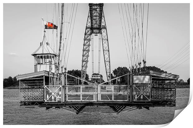   The Cage, Transporter Bridge, Newport Print by Dean Merry