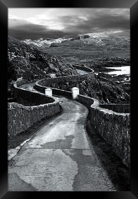 Road to Glenuig Framed Print by Jim kernan
