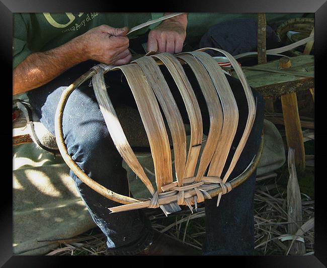 Basket Weaver Framed Print by Chris Day