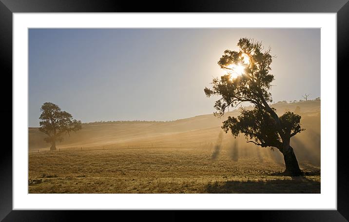 Country Sunrise Framed Mounted Print by Mike Dawson