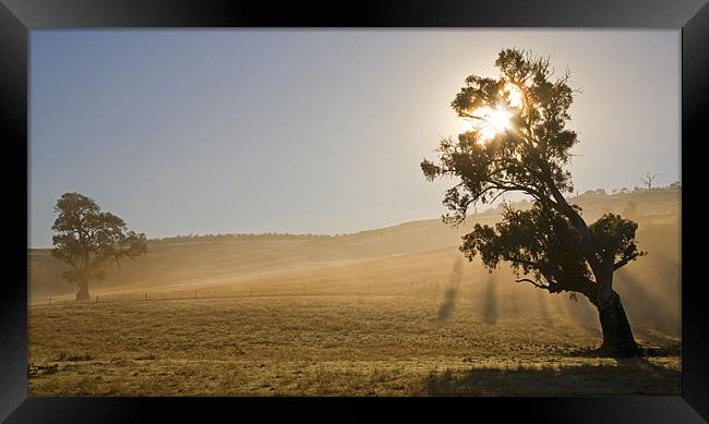 Country Sunrise Framed Print by Mike Dawson