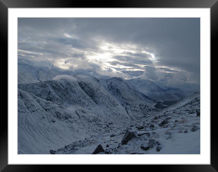 View from Buachaille Etive Beag Framed Mounted Print by James Lamont