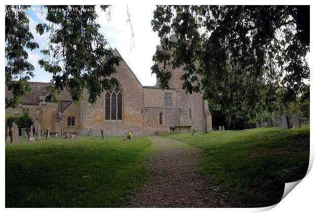  St Peter's Church, Dumbledon Print by Paul Judge