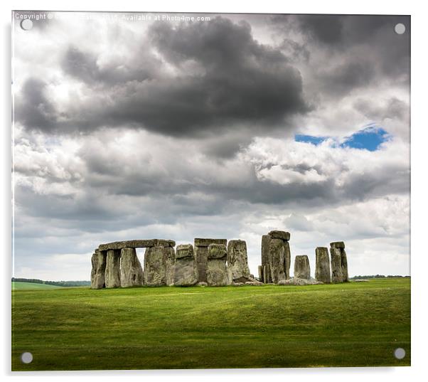  Stonehenge, England Acrylic by Carolyn Eaton