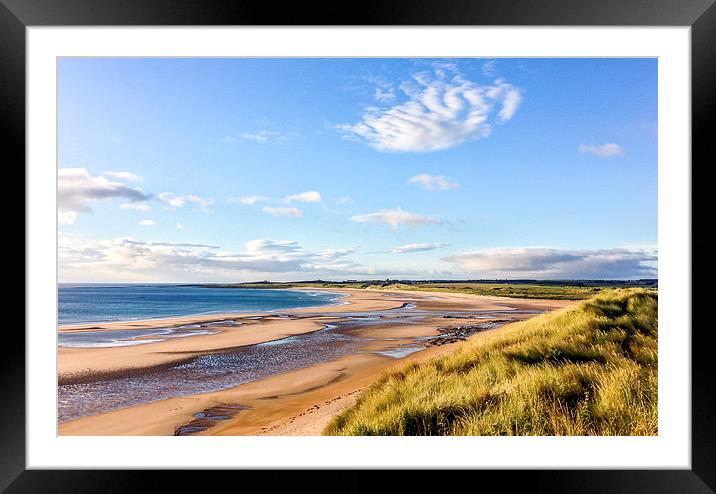  Beadnell Bay Seascape Framed Mounted Print by Naylor's Photography