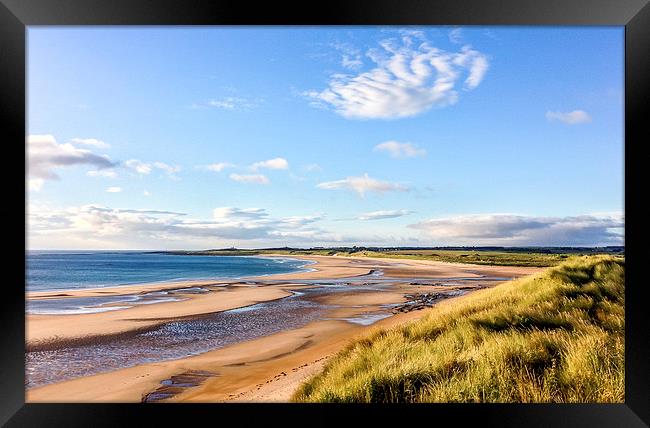  Beadnell Bay Seascape Framed Print by Naylor's Photography