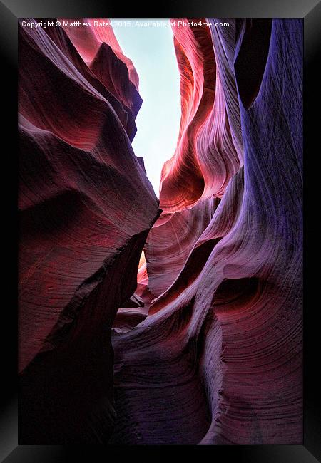  Antelope Canyon Interior Framed Print by Matthew Bates