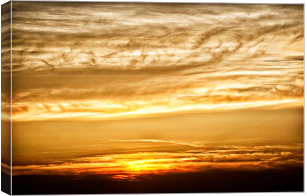 Whispy Sunset Canvas Print by Mary Lane