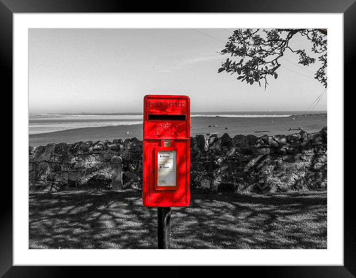 Lucky Red Postbox  Framed Mounted Print by Naylor's Photography