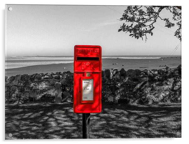 Lucky Red Postbox  Acrylic by Naylor's Photography