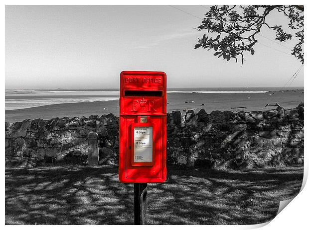Lucky Red Postbox  Print by Naylor's Photography