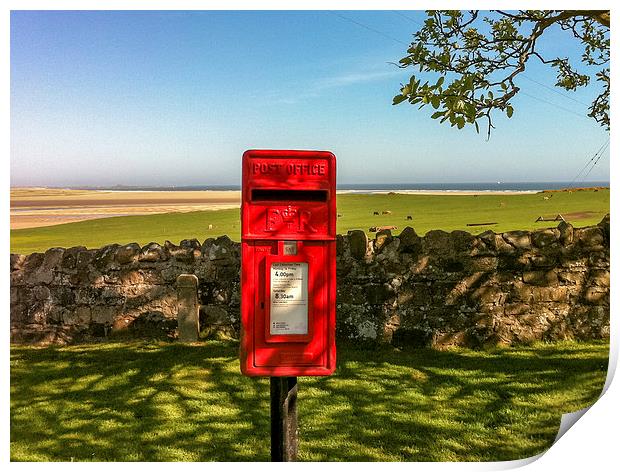 Lucky Postbox Print by Naylor's Photography