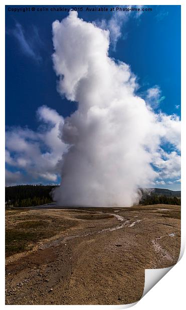  Old Faithful Print by colin chalkley