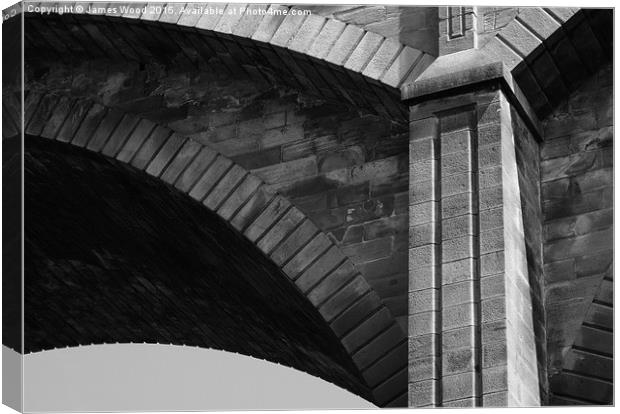  Dene Bridge, Edinburgh Canvas Print by James Wood