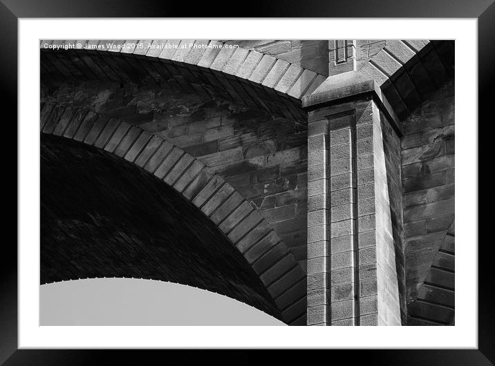  Dene Bridge, Edinburgh Framed Mounted Print by James Wood