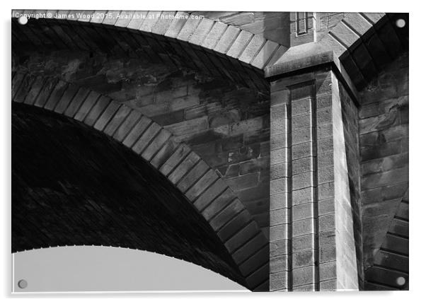  Dene Bridge, Edinburgh Acrylic by James Wood